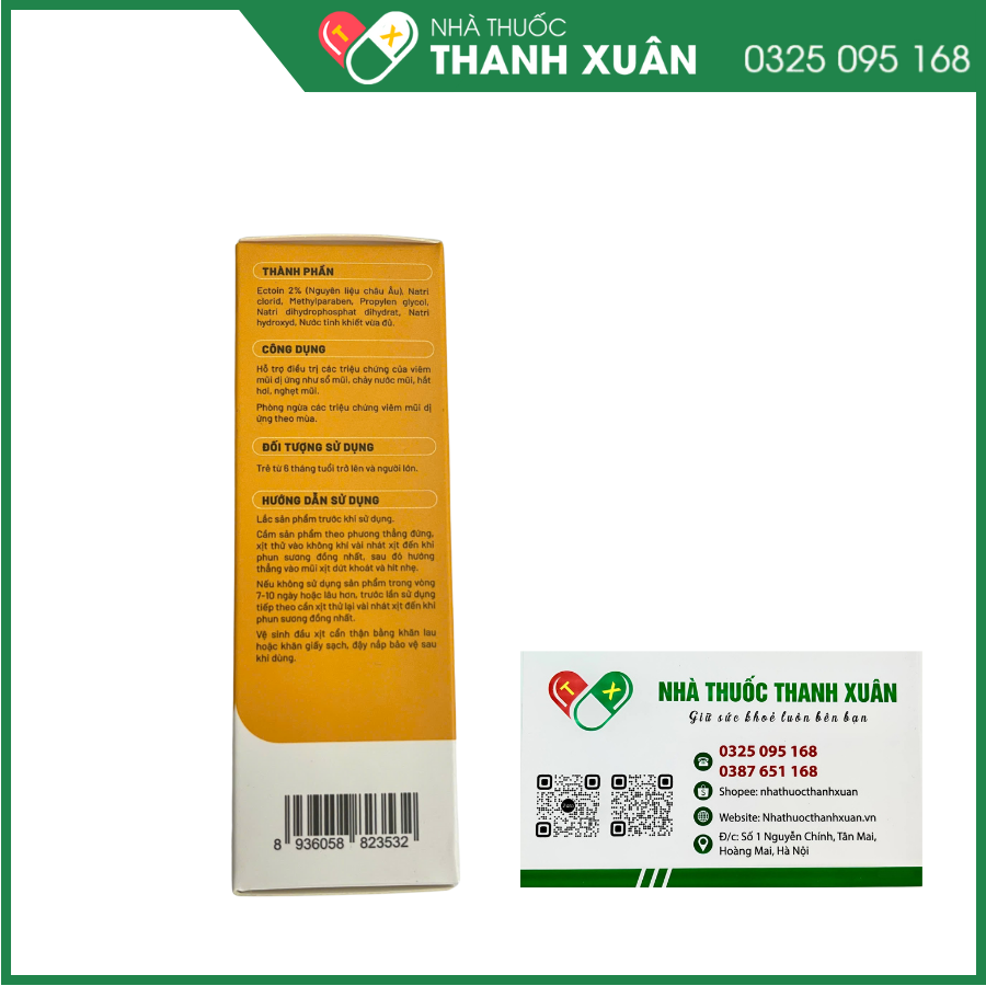 Dung dịch xịt mũi Mitoin kiểm soát viêm mũi dị ứng